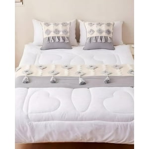 Todo Para El Hogar - Juego De Piecera De Cama Mas 2 Cojin Con Fundas Modelo Boho