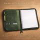 thumbnail image 4 of Funda de Cuaderno de Cuero CestAntiQ 21.6x28 cm con Cierre Verde, 4 of 8
