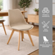 thumbnail image 3 of Silla Tulip Ecocuero Beige X6, 3 of 8