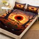 thumbnail image 1 of Red Sunflower Duvet Cover Set - Fitted Sheet Set a Must-Have for Family Guest Rooms Deep Pocket Stable And Non-Shifting Is The Perfect Gift for Easter Mother'S, 1 of 1