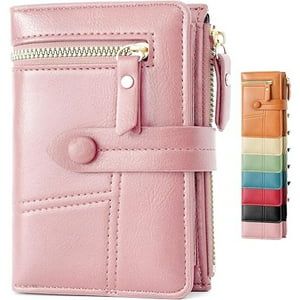 Veat00L - Billetera De Mujer, Billetera De Cremallera Corta, Gran Capacidad, Bolso De Tarjeta Portátil, Regalos Para Niñas Y Mujeres, Moda Y Elegancia
