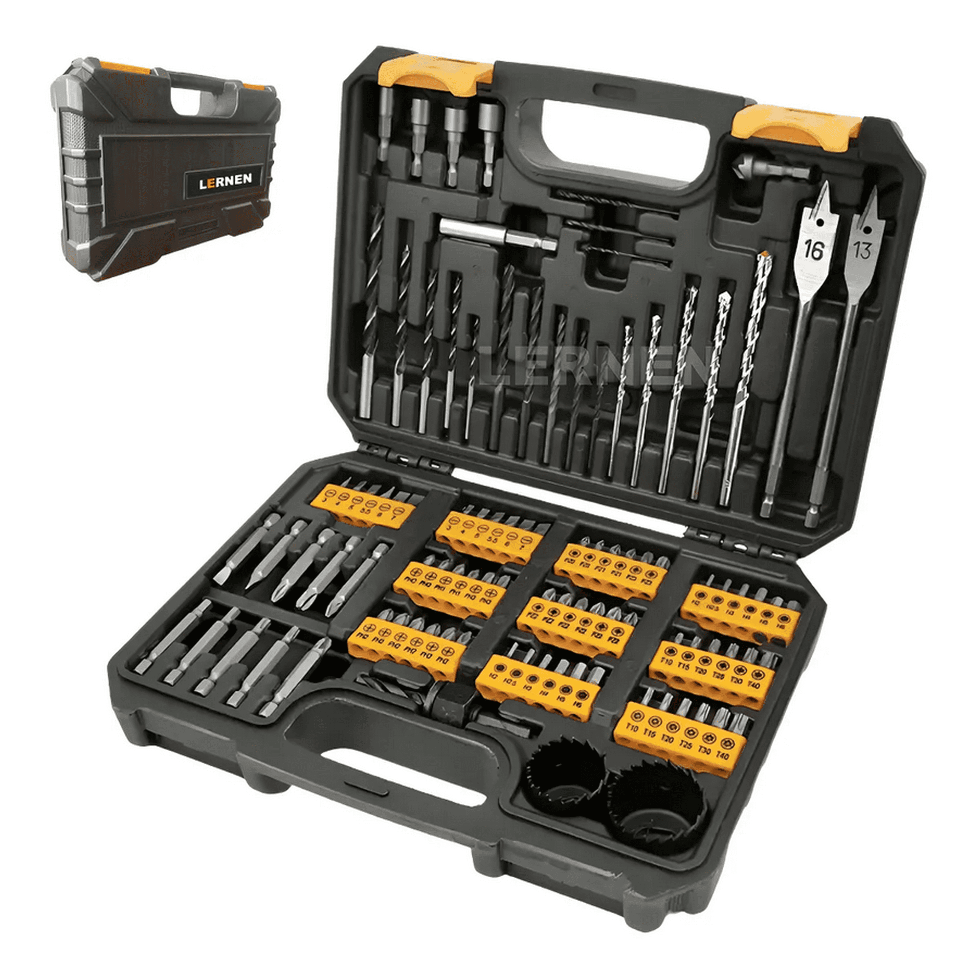 Genérico - Maletín De 99 Puntas De Taladro, Brocas Y Dados