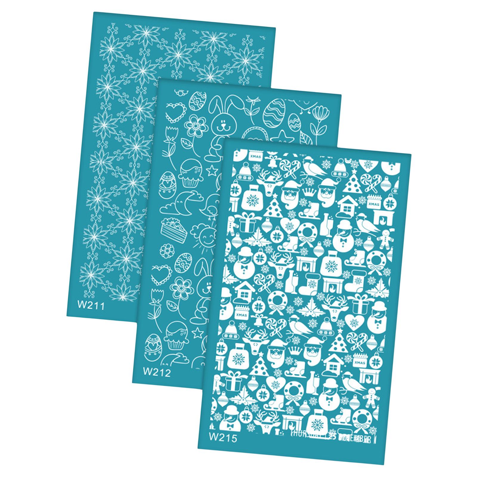 Bothyi - Plantillas De Pantalla De Seda Para Herramientas De Arcilla Polimérica Para Decoración De Pendientes Para El Hogar Diy