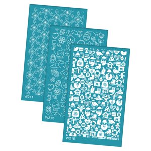 Bothyi - Plantillas De Pantalla De Seda Para Herramientas De Arcilla Polimérica Para Decoración De Pendientes Para El Hogar Diy