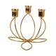 thumbnail image 2 of Candelabro De Metal Con Adorno Para Ba?o, Hotel, Acción De Gracias, Para 3 Velas, Color Dorado, 2 of 5