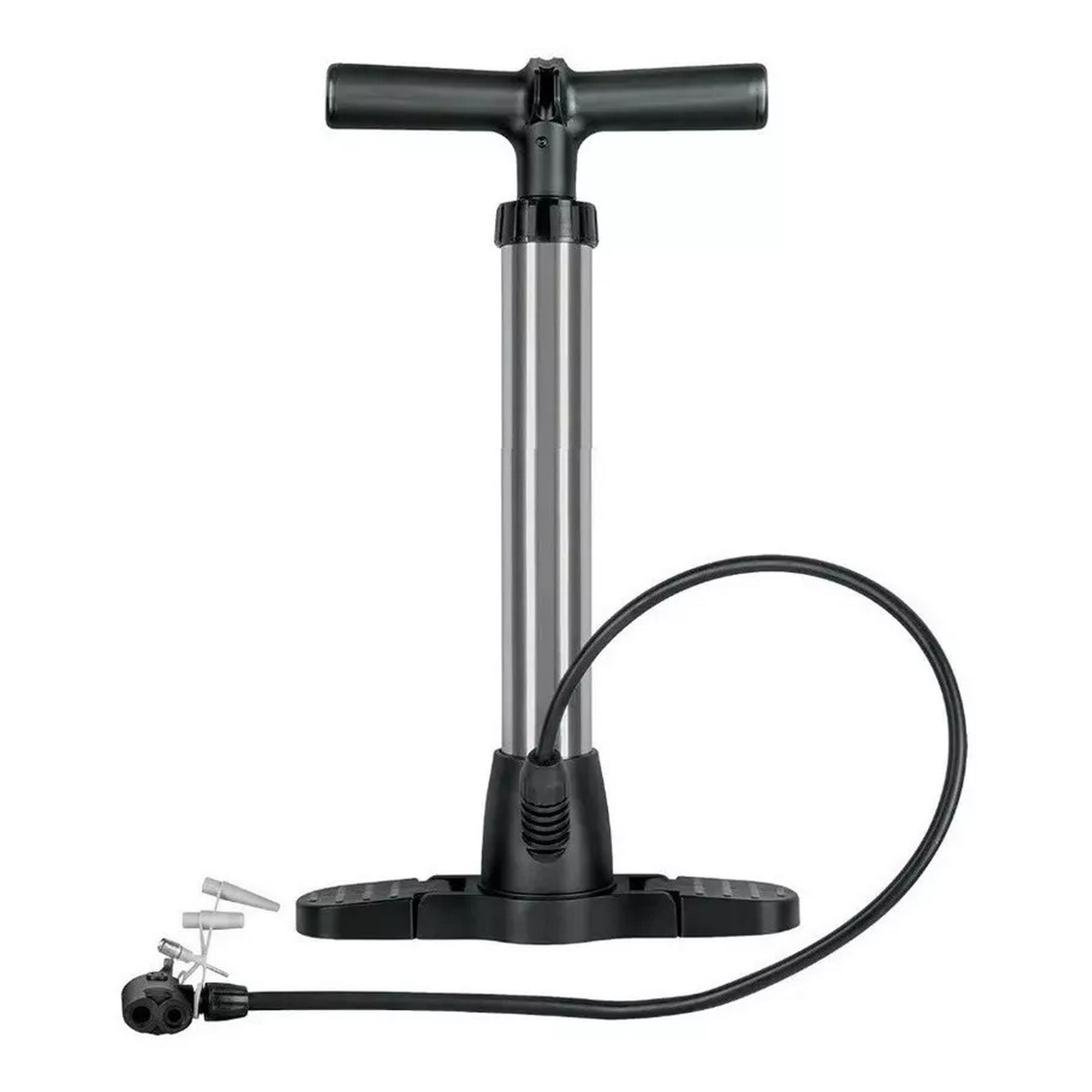 Genérico - Bombin Portatil Bicicletas Inflador Balones Motos Accesorios Color Plateado