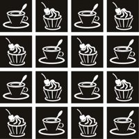 Rienda Libre Graphics - Decomural Coffee Cake Food Drink Ws-19130