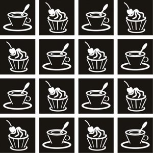 Rienda Libre Graphics - Decomural Coffee Cake Food Drink Ws-19130