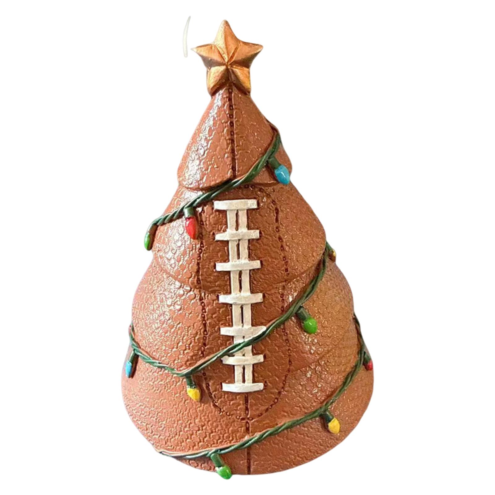 Magideal - Adorno Navideño De Fútbol, Adorno Navideño, Pequeño Y Reutilizable, Regalo Decorativo Para Escritorio, Entusiastas De Los Deportes De Pelota, Estilo A