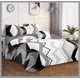 thumbnail image 1 of Cubrecama Quilt Delgado2 Plaza Diseño Modernos Tf Gris oscuro / Zigzag, 1 of 3