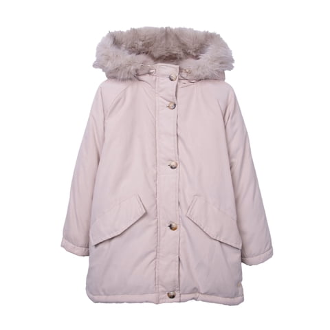 Pillin - Chaqueta Niña Forrada Con Gorro Piel Café