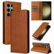 thumbnail image 5 of Funda Cartera para Samsung Galaxy S23 Ultra con Ranuras Tarjetas y Soporte - Protección Completa Marrón, 5 of 5