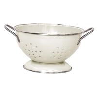 Magideal - Frutero Recubierto De , Cestas De Almacenamiento De Alimentos Decorativas Multiusos Con Asa, Cuenco Para Servir, Drenaje Automático Para , Pequeño Blanco