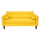 thumbnail image 1 of Sofa Retro 3 Cuerpos Felpa Amarillo, 1 of 6
