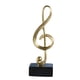 thumbnail image 3 of Figura decorativa de resina clave de sol, 3 of 3