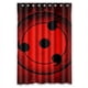 thumbnail image 1 of Cortina de ducha Naruto Sharingan, juego de cortina de baño con ganchos, tamaño 48 x 72 pulgadas, 1 of 3