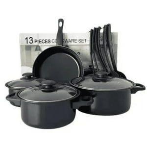 Venimport - Juego De Ollas Mas Utensilios 13 Pza