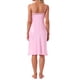 thumbnail image 3 of INSPIRE CHIC Camisón de Satén para Mujer Elegante con Encaje Transparente y Tirantes Ajustables XL Rosa, 3 of 6