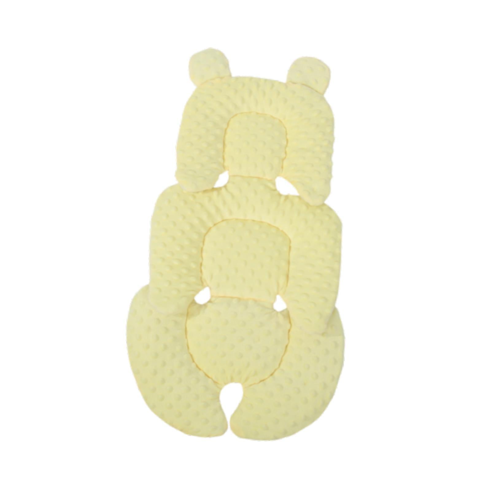 Bothyi - Almohadilla De Asiento Con Relleno Suave Y Cómoda, Alfombrilla Para Carrito De Coche, Color Amarillo