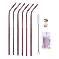 Genérico - Pack 6 Bombilla Reutilizar Bombilla Reutilizable + 1 Cepillo