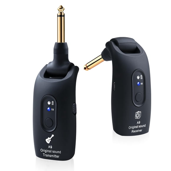 Sistema de guitarra inalámbrico INGPARTNER A9 negro recargable