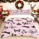 thumbnail image 1 of Retro Butterfly Wallpaper Print Quilt Cover Set Bedding Soft Quilt Cover + 2 Pillowcases Suitable for Home Bedroom And Guest Room G, 1 of 1