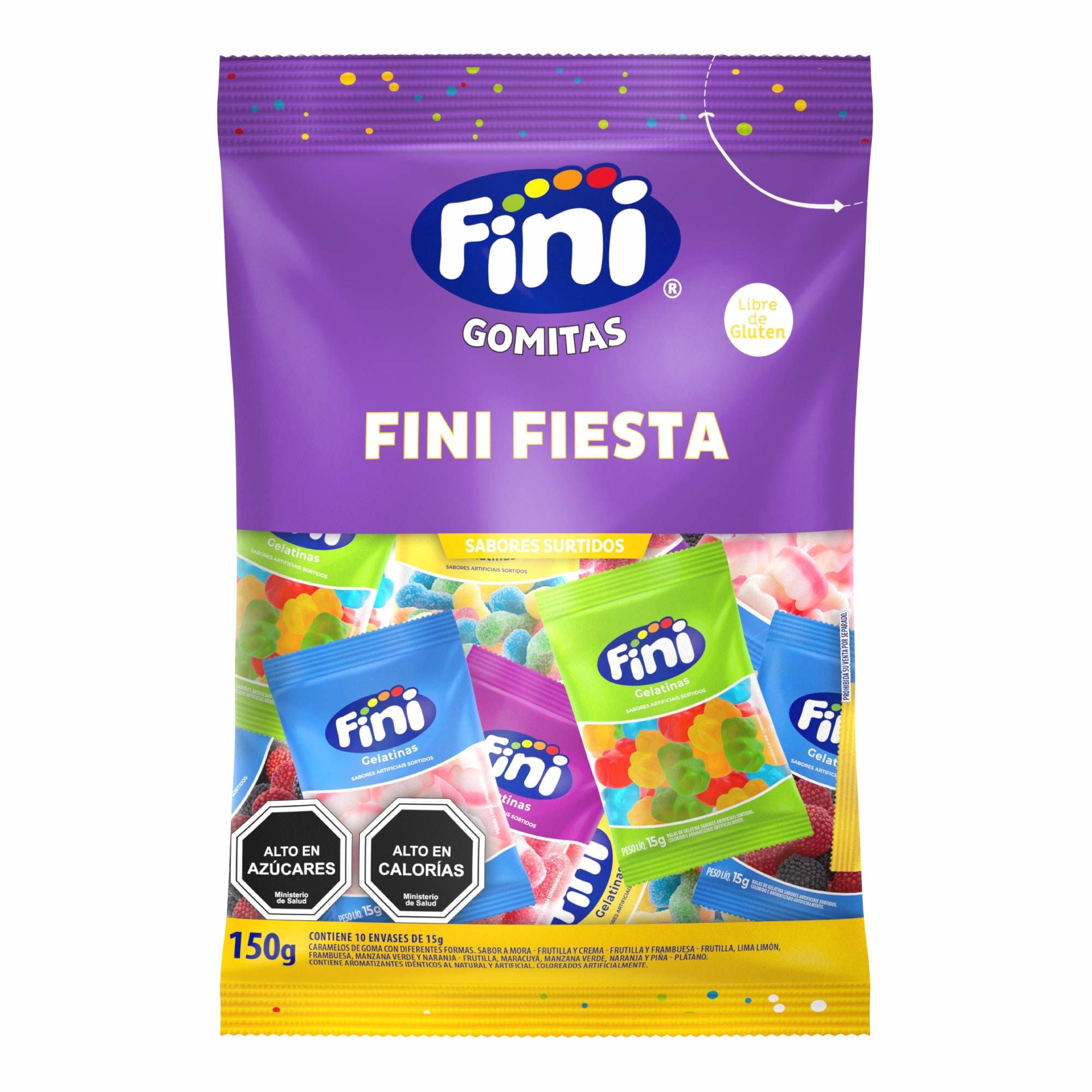 Gomitas Mix Fiesta 150 g Fini