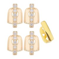 Magideal - 5 Piezas De Accesorios Para Parrillas Dentales, Accesorios De Fotografía, Regalos De Halloween De Moda, Dientes Oro