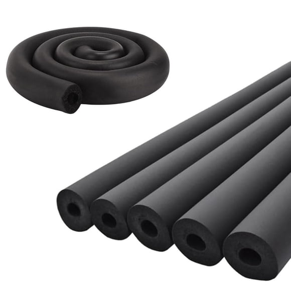 Tubo de espuma aislante para tuberías LOTOKEMU de 1,8 m, goma negra