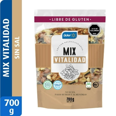 Mix De Nueces, Pasas Rubias Y Almendras, Sin Sal 700 G