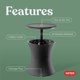thumbnail image 4 of Muebles Para Patio Al Aire Libre Pacific Cool Bar Gris Oscuro, 4 of 9