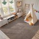 thumbnail image 5 of ALFOMBRA FinRèc Home 274 cm x 183 cm Marrón/Blanco Lavable, 5 of 8