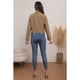 thumbnail image 3 of Blazer Corto Mujer Algodón Unicolor Solapa Casual Trabajo 0080, 3 of 3
