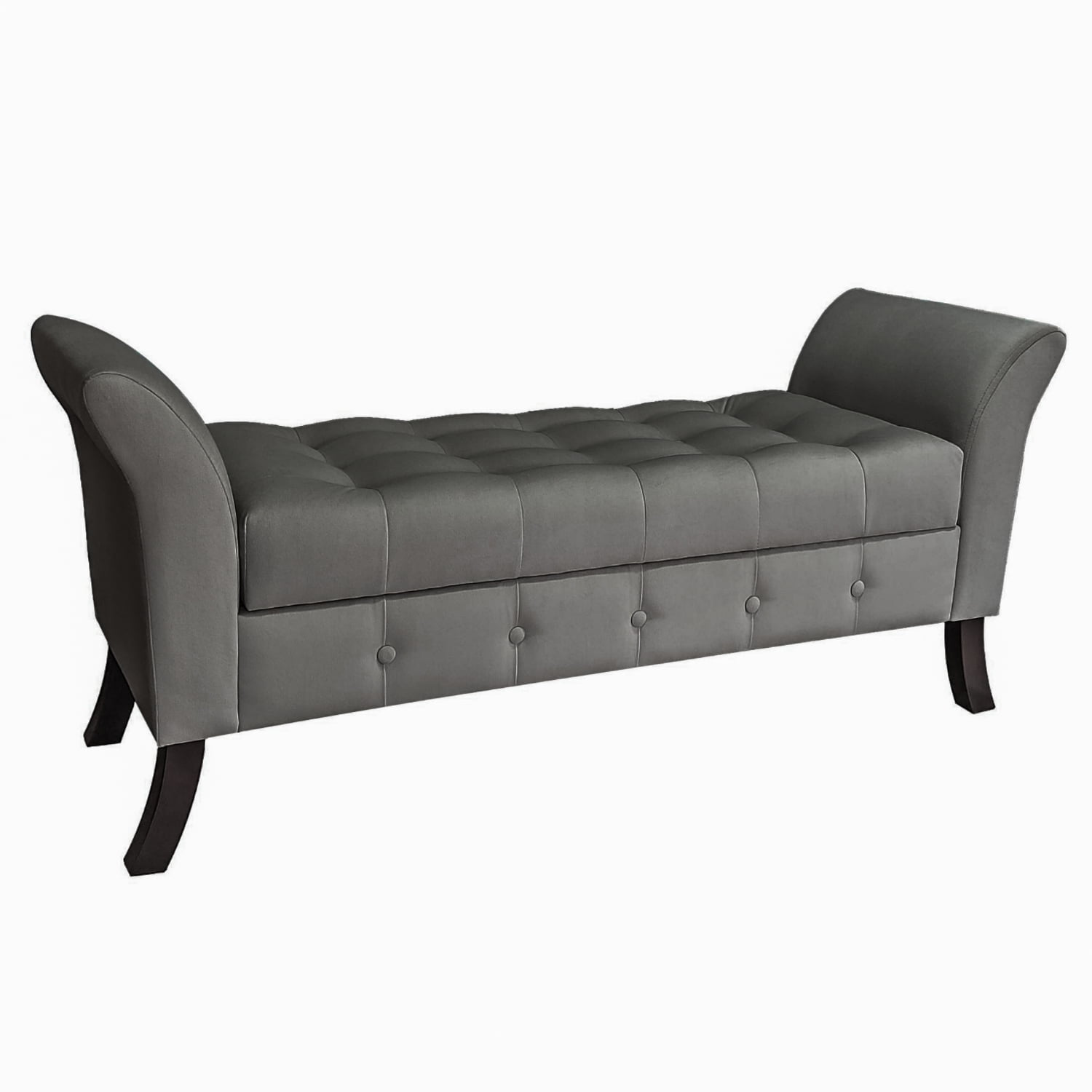 Genérico - Banqueta Baul Regatta Color Gris Oscuro