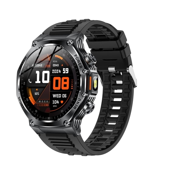 Smartwatch KAPULUN 1.8” Bluetooth con Llamadas y Resistencia IP68 – Negro