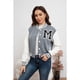 thumbnail image 1 of Chaqueta Corta Universitaria Mujer Gruesa Forro Piel Bolsillos 7582, 1 of 4