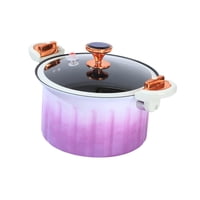 Bothyi - Olla A Presión Con Asa, Olla De Sopa Resistente Al Calor, Olla De Cocción Lenta Multiusos, Color Morado