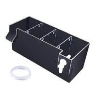 Magideal - Caja De Filtro Para Acuarios, Filtración, Purificación De Agua Por Circulación, Silenciosa, Purificador De Agua Para Tanques De Tortugas, Caja De Filt Negro 24X105X10Cm