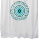 thumbnail image 3 of Cortina para Baño Estampada Mandala Turquesa con Forro 2 Piezas, 3 of 4