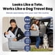 thumbnail image 2 of Bolso de viaje para perros rubyloo Puffer Tote con tazones gris, 2 of 8
