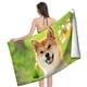 thumbnail image 4 of Shiba Inu Toalla de playa de secado rápido con diseño temático, regalo para mujeres y niñas, ideal para cumpleaños, fans, amantes de la música, uso en la playa o al aire libre, 78 × 160 cm, 4 of 6
