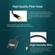 thumbnail image 4 of Adaptador de audio 1 a 2, divisor de cable óptico digital, adaptador de audio de fibra óptica, adaptador distribuidor de fibra óptica, negro, 4 of 5