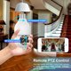 thumbnail image 4 of ﻿ Bombilla de Luz Inteligente para el Hogar Cámara de Seguridad IP Doble Lente Zoom 5X Resolución 2K, Cámaras de Seguridad con Toma de Luz WiFi Inalámbrica 2.4GHz, Giro/inclinación 360° Detección de, 4 of 10