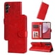 thumbnail image 5 of Funda tipo cartera FOXDOCK para Samsung Galaxy A14 5G , diseño girasol en relieve, cuero PU, cierre magnético, soporte y tarjetero, 5 of 5