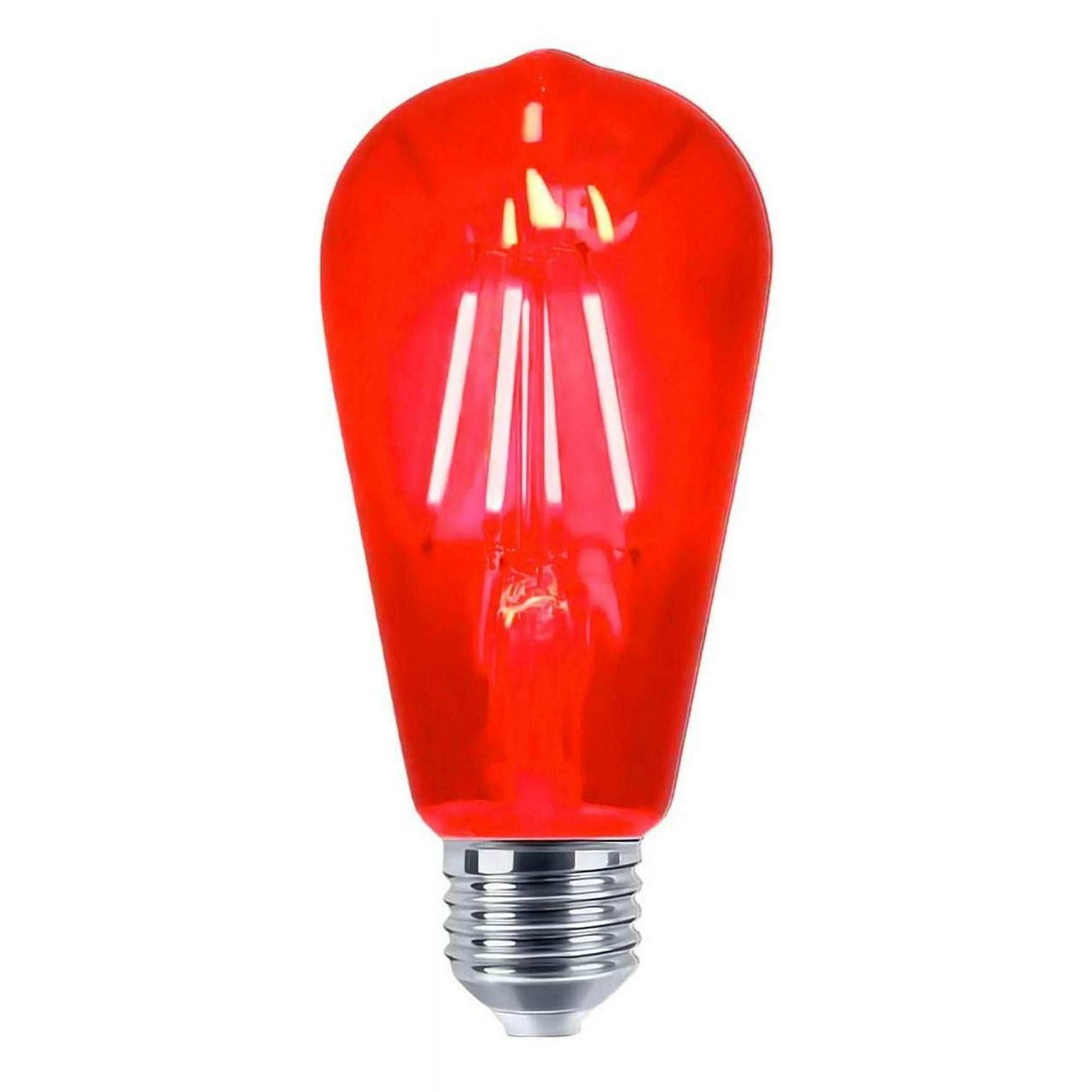 Gen - Ampolleta Vintage Luz Led Colores Fiesta Retro Decoracion Rojo