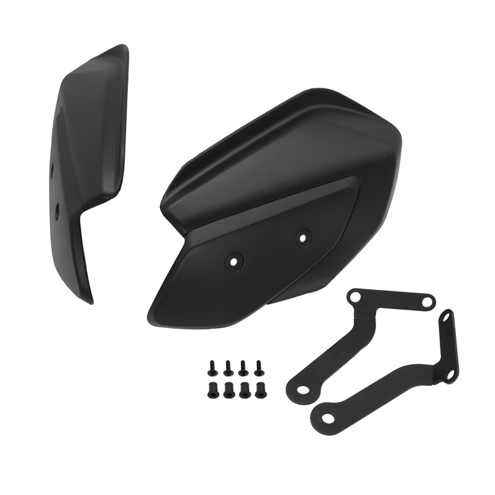 Magideal - 2 Piezas Protectores De Manillar Para Motocicleta Guardamanos Repuesto Ensamblaje Parabrisas Material Resistente Adecuado Para Conducción Reparación