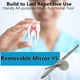 thumbnail image 3 of Espejo dental de acero inoxidable n.° 5 con mango de 6,5", herramienta de dentista para inspección de limpieza de dientes, 3 of 6