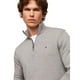 thumbnail image 2 of Jersey Tommy Hilfiger Essential de algodón con cremallera para hombre, gris, 2 of 3
