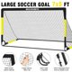 thumbnail image 3 of Portería de fútbol BORNEW 2 unidades 2,1 m x 1,5 m portátil para niños y jóvenes, 3 of 7