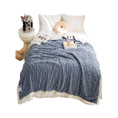 Todo Para El Hogar - Frazada De Plush Y Sherpa Elegante